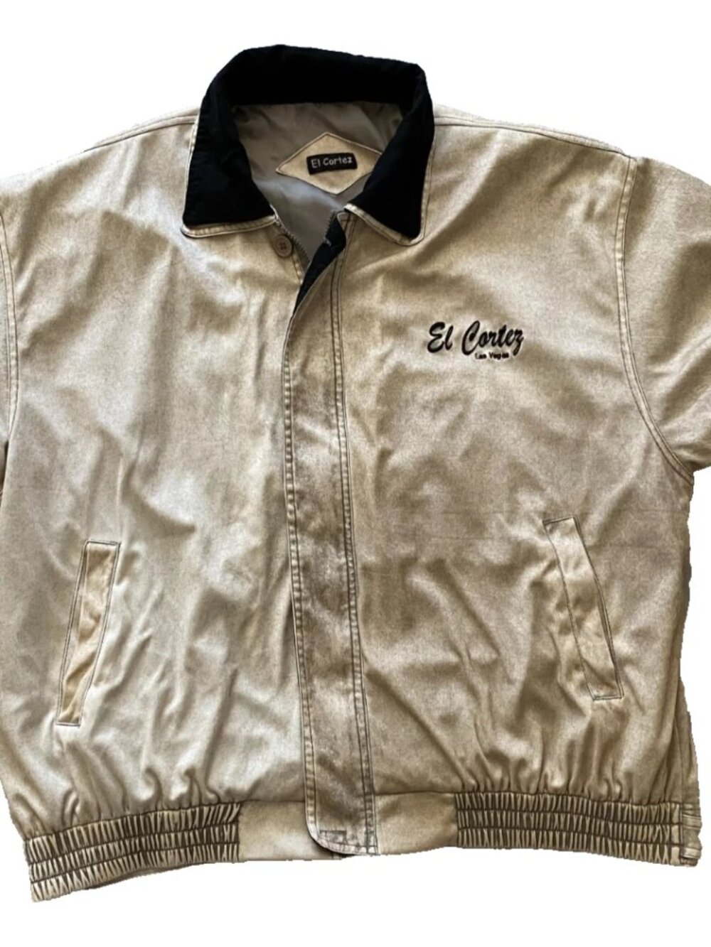 Vtg El Cortez Hotel & Casino Las Vegas Embroidered Jacket Men's XL